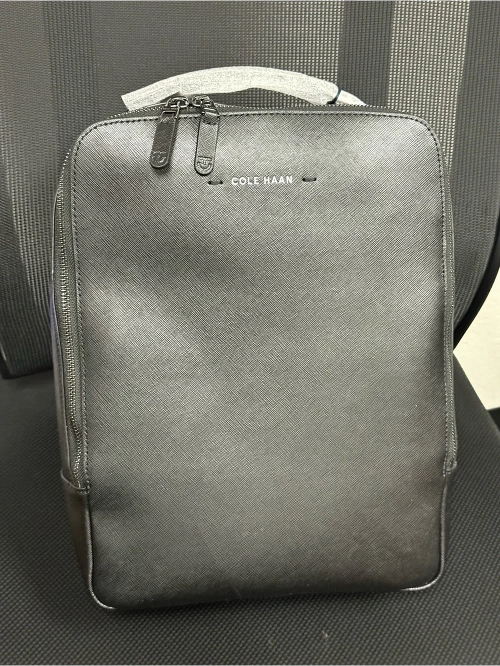 Cole Haan Men's Black Leather Backpack